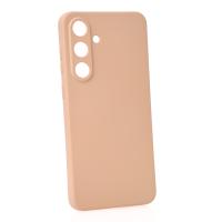 Силиконовый чехол SOFT Silicone Case для Samsung S25 FE (без лого) пудра