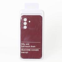 Силиконовый чехол SOFT Silicone Case для Samsung A27 (без лого) бордовый