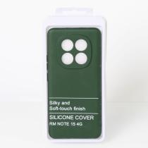 Силиконовый чехол SOFT Silicone Case для Xiaomi Redmi Note 15 4G (без лого) темно-зеленый