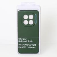 Силиконовый чехол SOFT Silicone Case для Xiaomi Redmi Note 15 Pro 4G (без лого) темно-зеленый