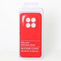 Силиконовый чехол SOFT Silicone Case для Xiaomi Redmi Note 15 Pro 4G (без лого) красный