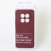 Силиконовый чехол SOFT Silicone Case для Xiaomi Redmi Note 15 Pro 4G (без лого) бордовый