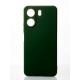Силиконовый чехол SOFT Silicone Case для Xiaomi Redmi 13C 4G (без лого) темно-зеленый