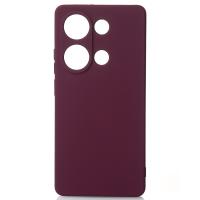Силиконовый чехол SOFT Silicone Case для Xiaomi Redmi Note 13 4G (без лого) бордовый