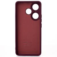 Силиконовый чехол SOFT Silicone Case для Xiaomi Poco F6/Redmi Turbo 3 (без лого) бордовый