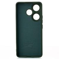 Силиконовый чехол SOFT Silicone Case для Xiaomi Poco F6/Redmi Turbo 3 (без лого) темно-зеленый