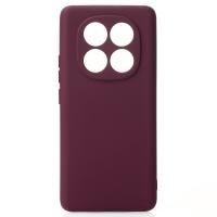 Силиконовый чехол SOFT Silicone Case для Xiaomi Redmi Note 14 Pro 5G (без лого) бордовый