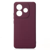 Силиконовый чехол SOFT Silicone Case для Xiaomi Redmi Note 14 5G Global (без лого) бордовый