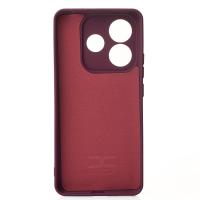 Силиконовый чехол SOFT Silicone Case для Xiaomi Redmi Note 14 5G Global (без лого) бордовый