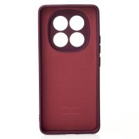 Силиконовый чехол SOFT Silicone Case для Xiaomi Redmi Note 14 Pro Plus 5G (без лого) бордовый