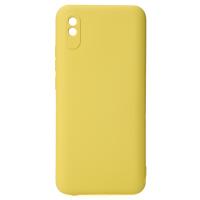 Силиконовый чехол SOFT Silicone Case для Xiaomi Redmi 9A/9i Sport/9a Sport (без лого) лимонный