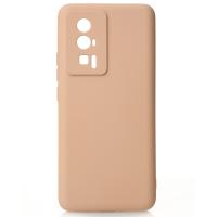 Силиконовый чехол SOFT Silicone Case для Xiaomi Poco F5 Pro (без лого) пудра