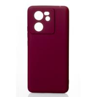 Силиконовый чехол SOFT Silicone Case для Xiaomi 13T (без лого) бордовый