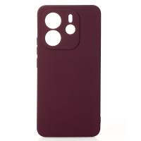 Силиконовый чехол SOFT Silicone Case для Xiaomi Redmi Note 14 4G Europa (без лого) бордовый