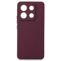 Силиконовый чехол SOFT Silicone Case для Xiaomi Redmi Note 13 Pro 5G/ Poco X6 5G (без лого) бордовый