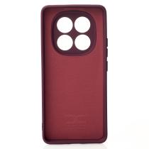 Силиконовый чехол SOFT Silicone Case для Xiaomi Redmi Note 14 Pro 4G (без лого) бордовый