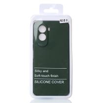 Силиконовый чехол SOFT Silicone Case для Xiaomi Poco M7 4G (без лого) темно-зеленый