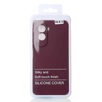 Силиконовый чехол SOFT Silicone Case для Xiaomi Poco M7 4G (без лого) бордовый