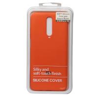 Силиконовый чехол SOFT Silicone Case для Xiaomi Redmi K30/Poco X2 HQ (с логотипом) оранжевый