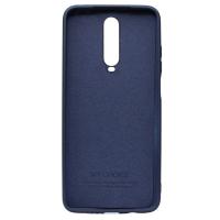 Силиконовый чехол SOFT Silicone Case для Xiaomi Redmi K30/Poco X2 HQ (с логотипом) темно-синий