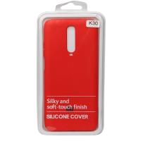 Силиконовый чехол SOFT Silicone Case для Xiaomi Redmi K30/Poco X2 HQ (с логотипом) красный