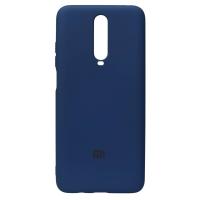 Силиконовый чехол SOFT Silicone Case для Xiaomi Redmi K30/Poco X2 HQ (с логотипом) синий