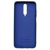 Силиконовый чехол SOFT Silicone Case для Xiaomi Redmi K30/Poco X2 HQ (с логотипом) синий