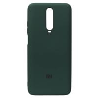 Силіконовий чохол SOFT Silicone Case для телефону Xiaomi Redmi K30/Poco X2 HQ (з логотипом) темно-зелений