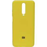 Силиконовый чехол SOFT Silicone Case для Xiaomi Redmi K30/Poco X2 HQ (с логотипом) желтый