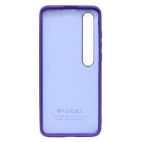 Силиконовый чехол SOFT Silicone Case для Xiaomi Mi 10 HQ (с логотипом) фиолетовый