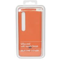 Силиконовый чехол SOFT Silicone Case для Xiaomi Mi 10 HQ (с логотипом) оранжевый