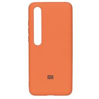 Силиконовый чехол SOFT Silicone Case для Xiaomi Mi 10 HQ (с логотипом) оранжевый