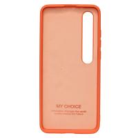 Силиконовый чехол SOFT Silicone Case для Xiaomi Mi 10 HQ (с логотипом) оранжевый
