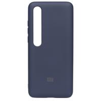 Силіконовий чохол SOFT Silicone Case для телефону Xiaomi Mi 10 HQ (з логотипом) темно-синій