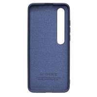 Силіконовий чохол SOFT Silicone Case для телефону Xiaomi Mi 10 HQ (з логотипом) темно-синій