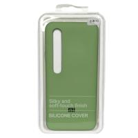 Силиконовый чехол SOFT Silicone Case для Xiaomi Mi 10 HQ (с логотипом) зеленый
