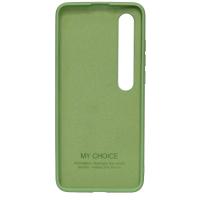 Силиконовый чехол SOFT Silicone Case для Xiaomi Mi 10 HQ (с логотипом) зеленый