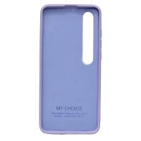 Силиконовый чехол SOFT Silicone Case для Xiaomi Mi 10 HQ (с логотипом) фиалковый