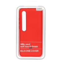 Силиконовый чехол SOFT Silicone Case для Xiaomi Mi 10 HQ (с логотипом) красный