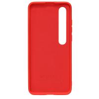 Силиконовый чехол SOFT Silicone Case для Xiaomi Mi 10 HQ (с логотипом) красный