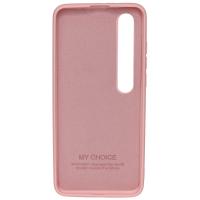 Силиконовый чехол SOFT Silicone Case для Xiaomi Mi 10 HQ (с логотипом) розовый