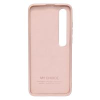 Силиконовый чехол SOFT Silicone Case для Xiaomi Mi 10 Pro HQ (с логотипом) персик