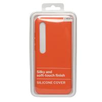 Силиконовый чехол SOFT Silicone Case для Xiaomi Mi 10 Pro HQ (с логотипом) оранжевый