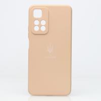Силиконовый чехол SOFT Silicone Case для Xiaomi Redmi Note 11 Pro+/11i/11i Hypercharge (ТРИЗУБ) пудра