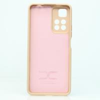 Силиконовый чехол SOFT Silicone Case для Xiaomi Redmi Note 11 Pro+/11i/11i Hypercharge (ТРИЗУБ) пудра