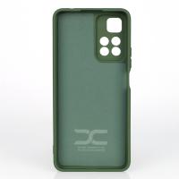 Силиконовый чехол SOFT Silicone Case для Xiaomi Redmi Note 11 Pro+/11i/11i Hypercharge (ТРИЗУБ) темно-зеленый