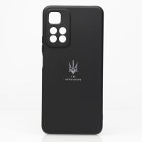 Силиконовый чехол SOFT Silicone Case для Xiaomi Redmi Note 11 Pro+/11i/11i Hypercharge (ТРИЗУБ) черный