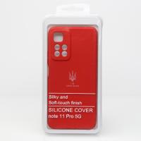 Силиконовый чехол SOFT Silicone Case для Xiaomi Redmi Note 11 Pro+/11i/11i Hypercharge (ТРИЗУБ) красный