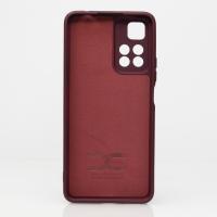 Силиконовый чехол SOFT Silicone Case для Xiaomi Redmi Note 11 Pro+/11i/11i Hypercharge (ТРИЗУБ) бордовый