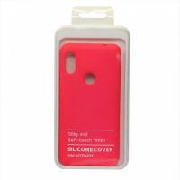 Силиконовый чехол SOFT Silicone Case для Xiaomi Redmi Note 6 Pro HQ (с логотипом) малиновый